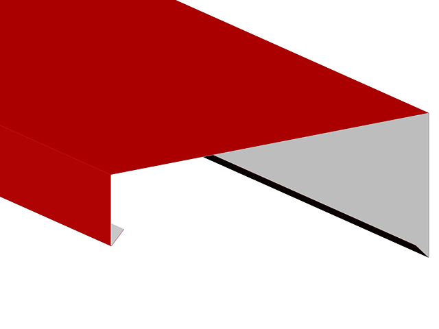 Obróbka attyki- panel niesymetryczny