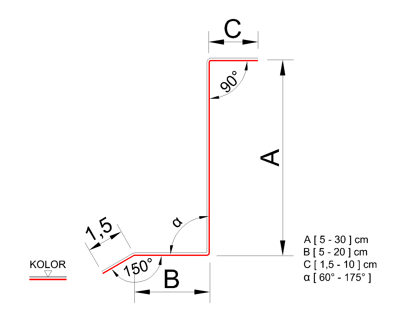 Obróbka przyścienna na blachę - obrazek 2