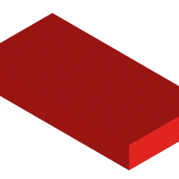 Obróbka blacharska - Czapka kominowa 3d 60x200x400 - widok góry - model 3d