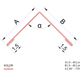 Kątownik zewnętrzny wzmocniony