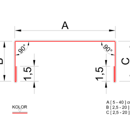 Maskownica "U" wzmocniona