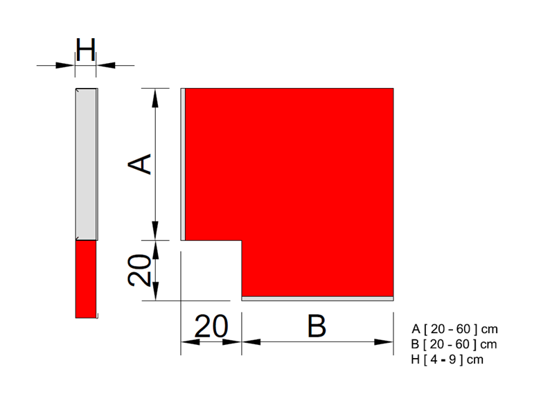 Attyka na wsuwkę - Narożnik - stal - obrazek 3
