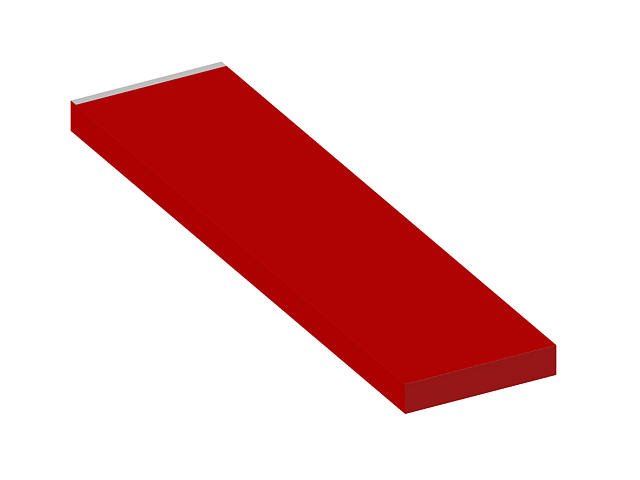 Attyka na wsuwkę - panel końcowy - stal