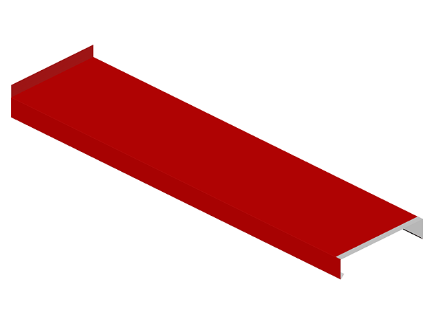 Attyka na wsuwkę - panel przyścienny - stal